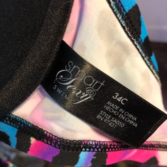 Rainbow animal print bikini set - Picture 3 of 7